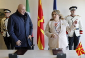 Italian Minister of Defense Guido Crosetto visits Skopje