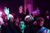 Protest against the killing of Hezbollah leader Hassan Nasrallah in Karbala