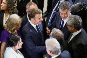 France's President Macron visits Chilean Congress in Valparaiso