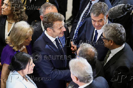 France's President Macron visits Chilean Congress in Valparaiso