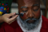 Christmas celebration in Cidade de Deus slum in Rio de Janeiro