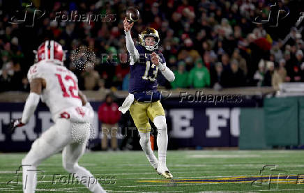 NCAA Football: CFP National Playoff First Round-Indiana at Notre Dame