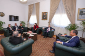 Turkey's Republican People's Party leader Ozgur Ozel meets with the DEM Party officials in Ankara