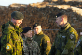 Swedish troops of NATO Multinational Brigade Latvia arrive in Riga port