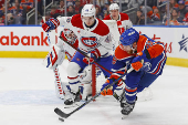 NHL: Montreal Canadiens at Edmonton Oilers