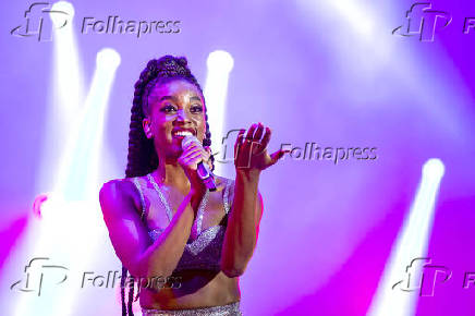 Show da cantora Iza no palco Sunset durante o Rock in Rio 2019