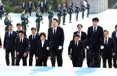South Korean president visits monument of 1960 pro-democracy movement