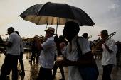 Cuban faithful carry out the traditional procession of the Virgin of Regla