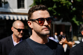 Singer Justin Timberlake arrives to appear in court in Sag Harbor, New York