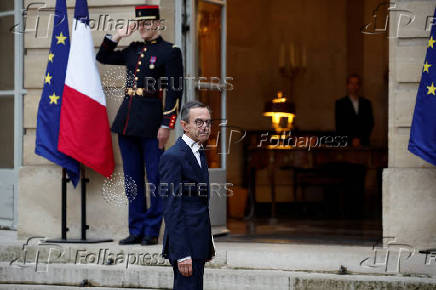 Meeting of the newly-named French government at Matignon in Paris