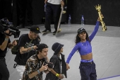 Rayssa Leal  tricampe do SLS Super Crown em SP