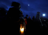 Winter solstice at 5000-year-old stone age tomb of Newgrange in Ireland