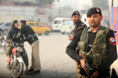 Security checkpoint on the eve of Christmas in Peshawar