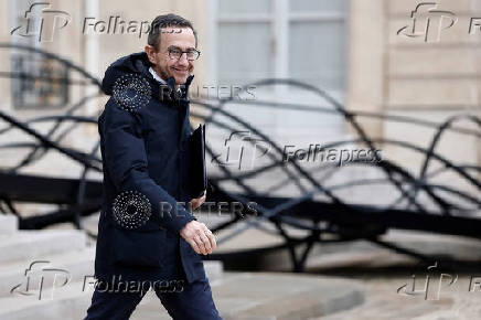 Weekly cabinet meeting at the Elysee Palace in Paris