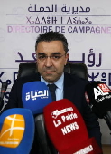 Presidential candidate Youcef Aouchiche press conference in Algiers