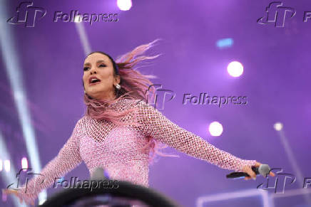 A cantora Ivete Sangalo abrindo o Palco Mundo, no Rock in Rio 2024