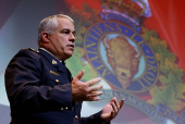 RCMP Commissioner Duheme takes part in a press conference in Ottawa