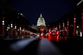 A general view of the U.S. Capitol, on Capitol Hill in Washington