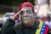 El chavismo celebra en Caracas una manifestacin 