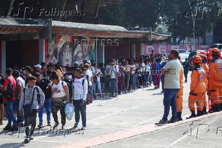 Colombians displaced by attacks of ELN rebels, in Cucuta