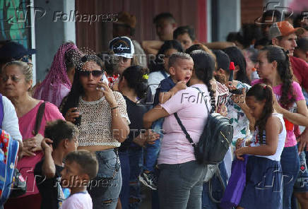 Colombians displaced by attacks of ELN rebels, in Cucuta