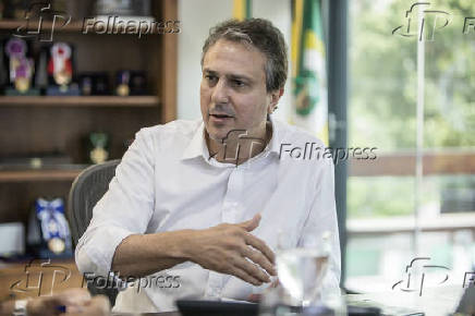 Camilo Santana (PT), governador do Cear, durante entrevista