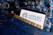 FILE PHOTO: Illustration shows Applied Materials logo