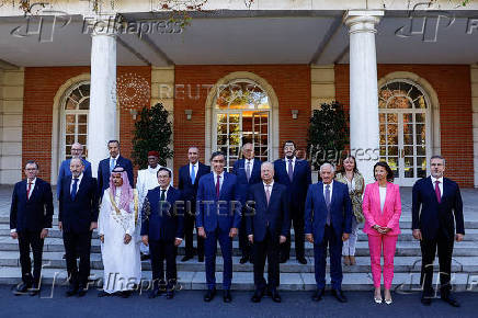 Spain hosts a meeting of foreign ministers from EU and Arab countries on Middle East crisis, in Madrid