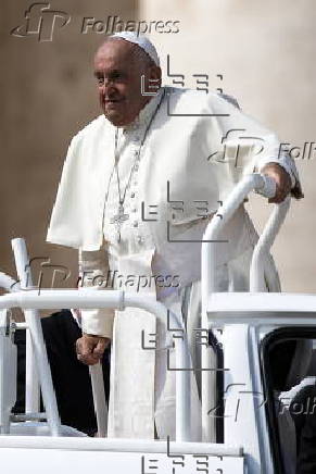 Pope Francis leads Wednesday's general audience in Saint Peter's Square