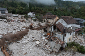 Aftermath of deadly floods and landslides in the village of Donja Jablanica