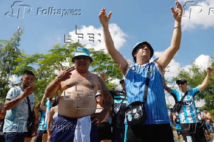 Aficionados llegan a la final de la Copa Sudamericana