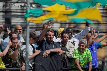 Bolsonaro faz comcio em So Joo do Meriti (RJ)