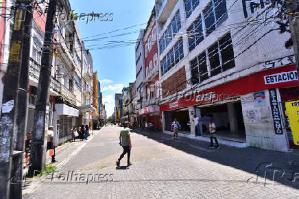 Rua da abandonada no Recife