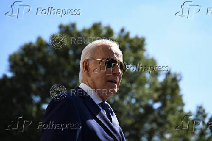 U.S. President Biden departs the White House in Washington