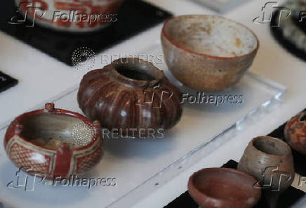 Mexico recovers Mayan censer from the U.S. and other ancient artifacts, in Mexico City