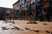 Aftermath of the flooding caused by heavy rains in Alfafar