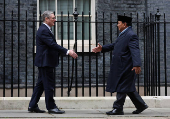 Indonesia's President Subianto meets British PM Starmer, in London