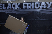 Black Friday anticipado en la ciudad de Sao Paulo, Brasil