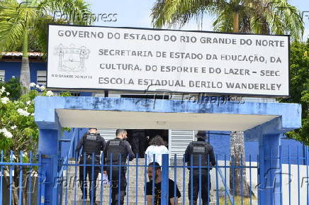 Estudante  baleado na cabea por colega dentro de escola de Natal