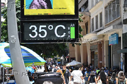 Altas temperaturas no centro de So Paulo