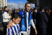 Supporters of FC Porto pay tribute to the late Jorge Nuno Pinto da Costa