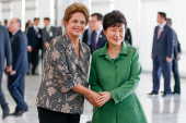Dilma recebe Park Geun em Braslia/DF