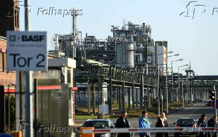 FILE PHOTO: A general view of the German chemical company, BASF Schwarzheide GmbH in Schwarzheide