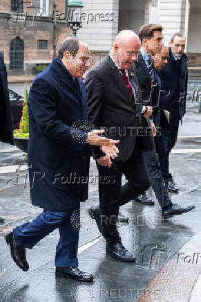 Royal Couple's gala dinner for Egypt's president at Christiansborg Palace in Copenhagen