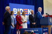 Biden speaks after Kennedy family endorses him for presidency in Philadelphia