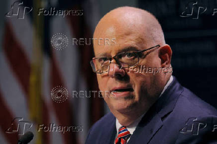 FILE PHOTO: Maryland Governor Hogan speaks at Saint Anselm College in Manchester
