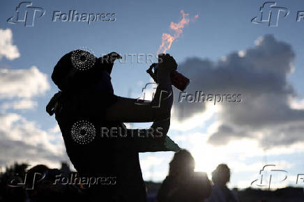 Protest to mark the International Day for the Elimination of Violence Against Women, in Bogota