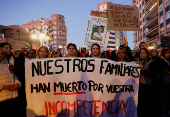 Protesters in Valencia call for regional leader Mazon to resign, in Valencia