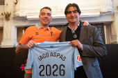 Rueda de prensa de Iago Aspas tras su renovacin con el Celta hasta 2026