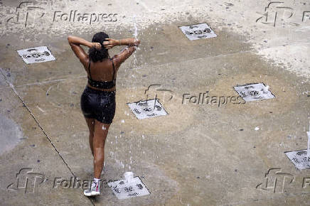 Calor no centro de So Paulo (SP)